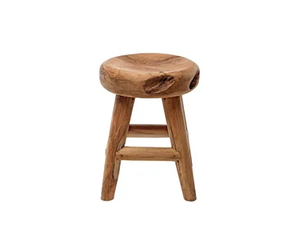 RADICE - Low teak garden stool _ Il Giardino di Legno